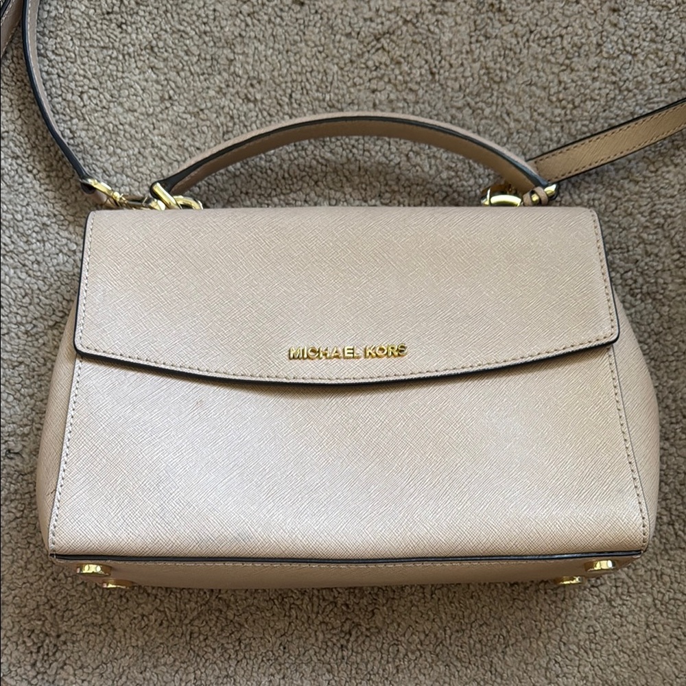 Michael Kors Dusty Pink Satchel with Gold Hardware